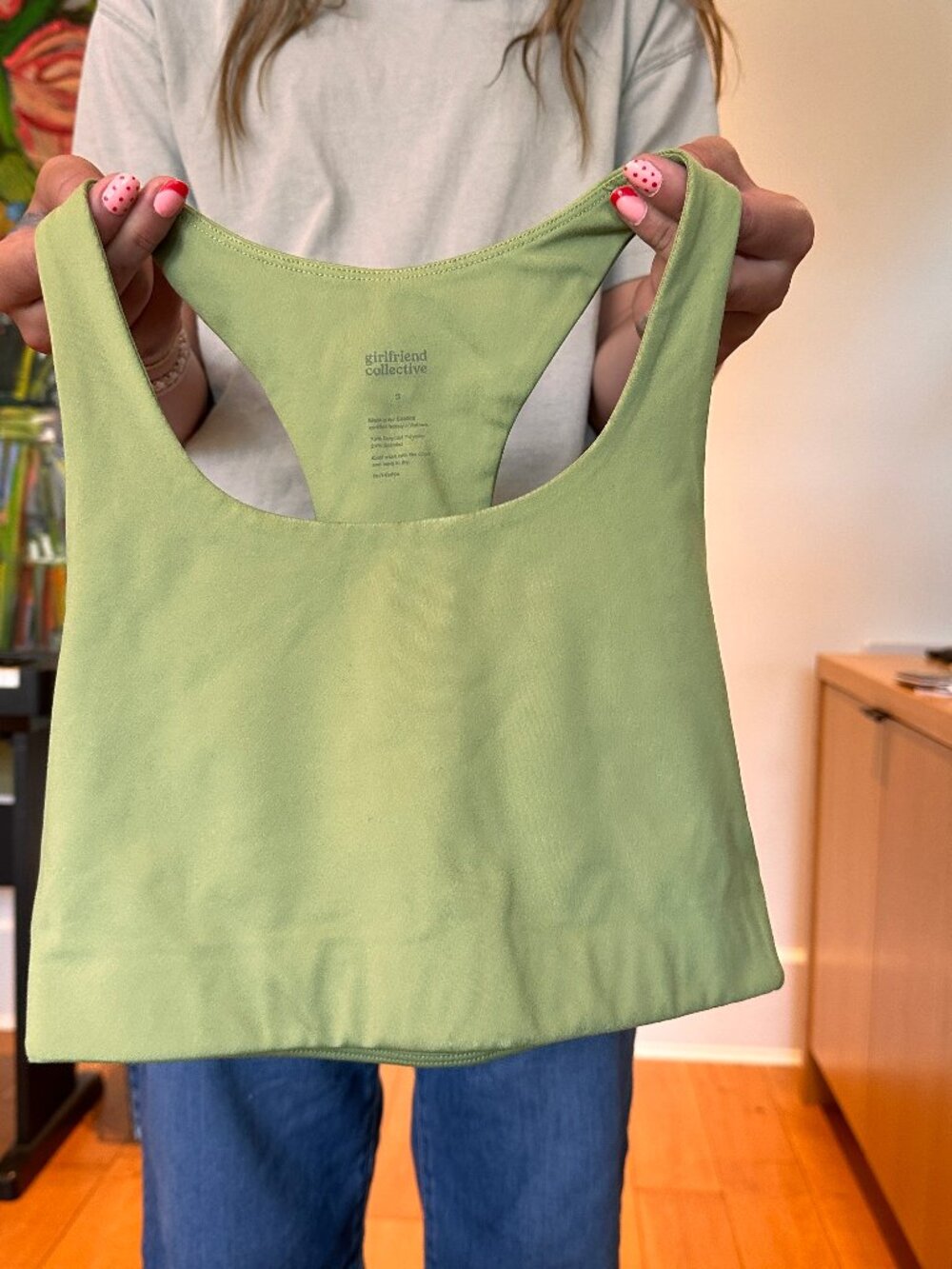 Girlfriend Collective Paloma Racerback size Small